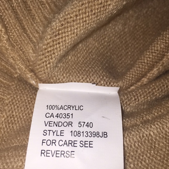 Joan Boyce Ladies Cardigan Sweater Camel Color Size XS - Picture 13 of 14